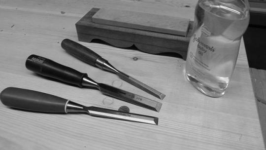 Baby Oil Sharpening