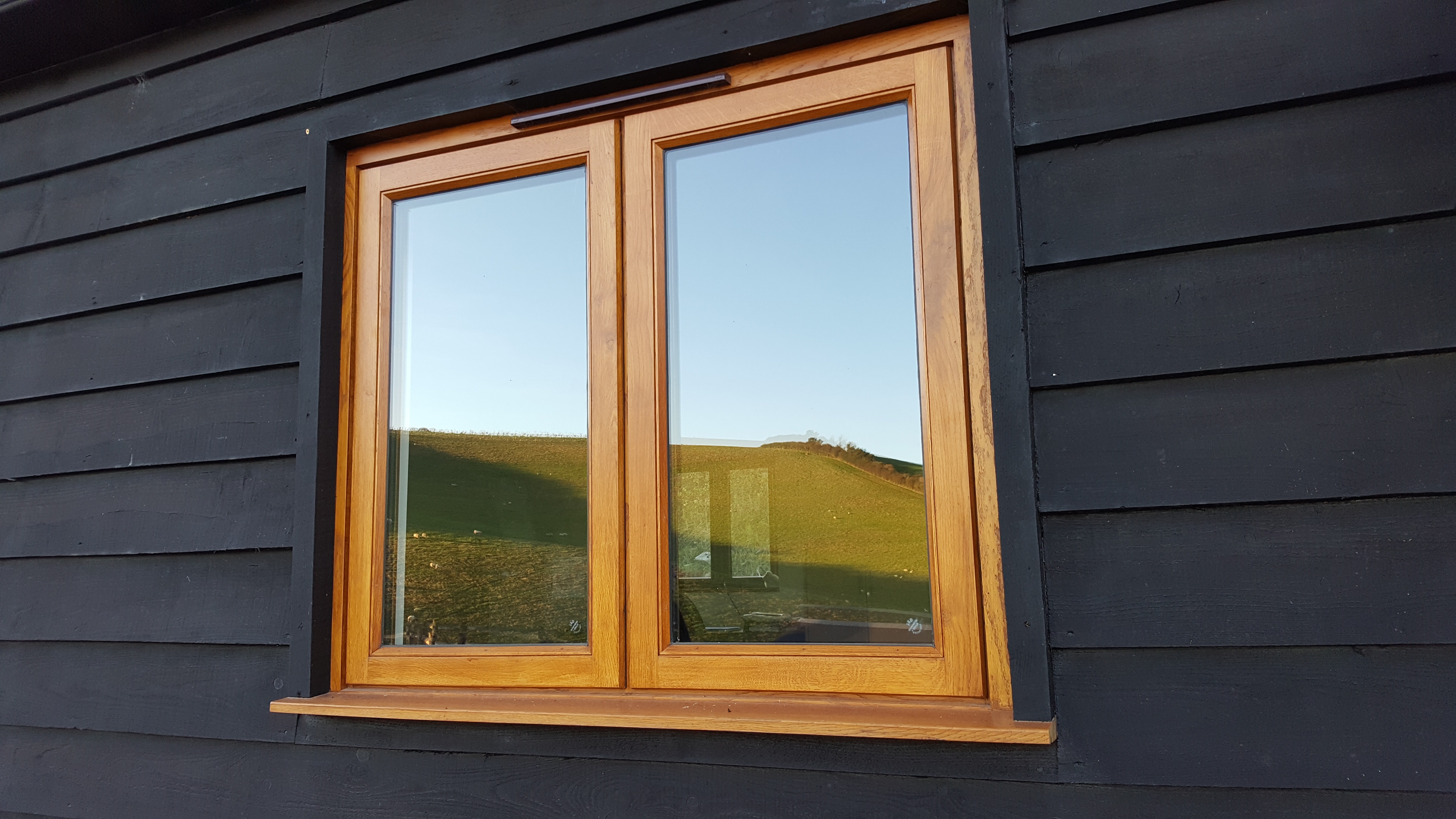 wooden window made in Devon