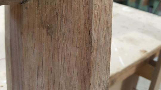 Oak pegged joinery devon