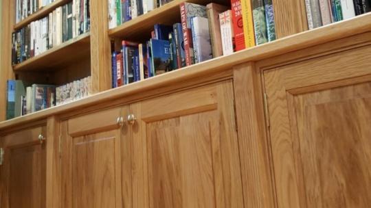 Oak Bookcase Joinery Devon