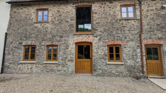 Bespoke timber windows installed Devon
