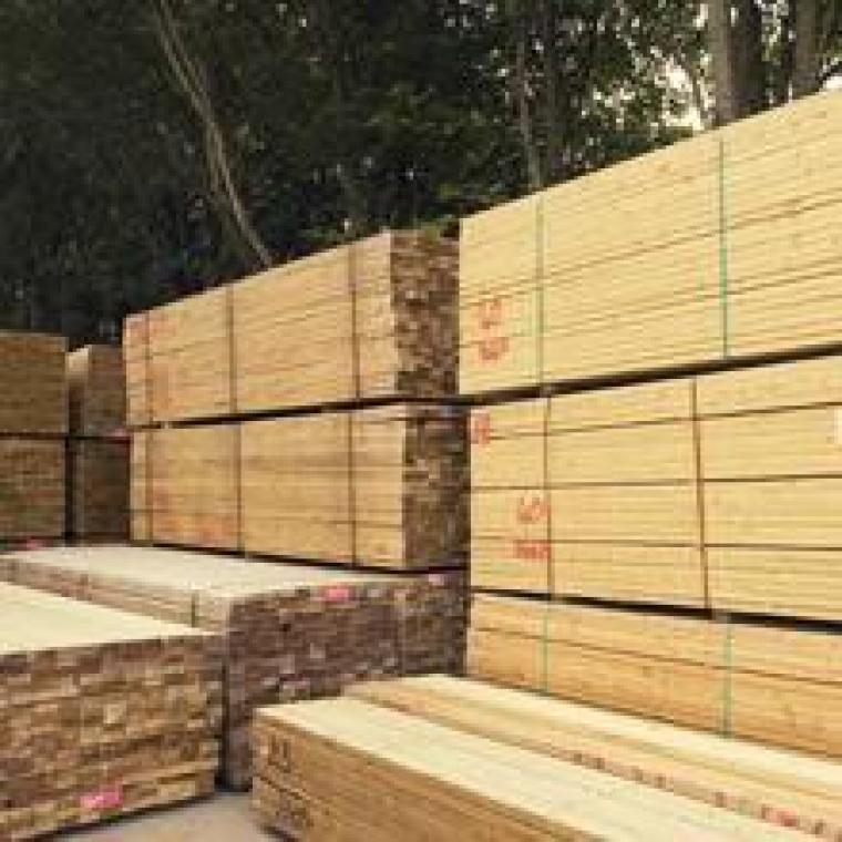 Treated construction timber.