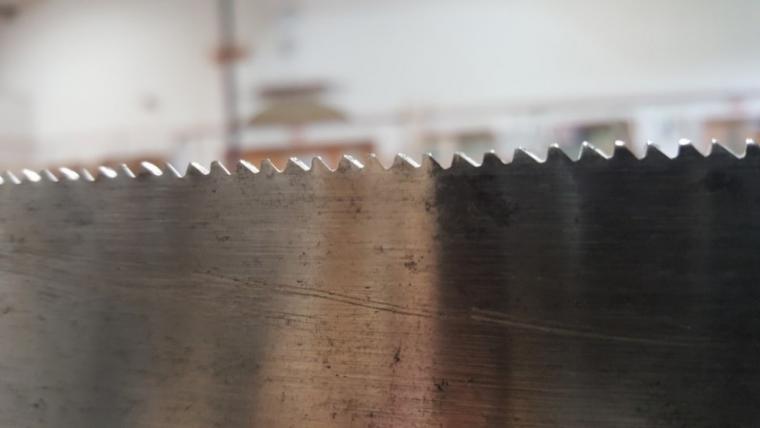 Filing New Saw Teeth