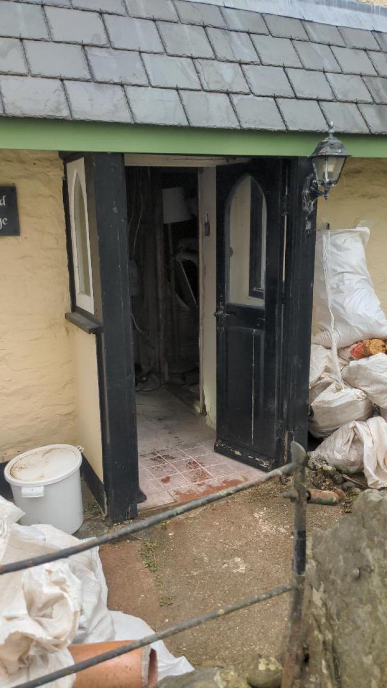 Rotten Timber Doors Repair Before