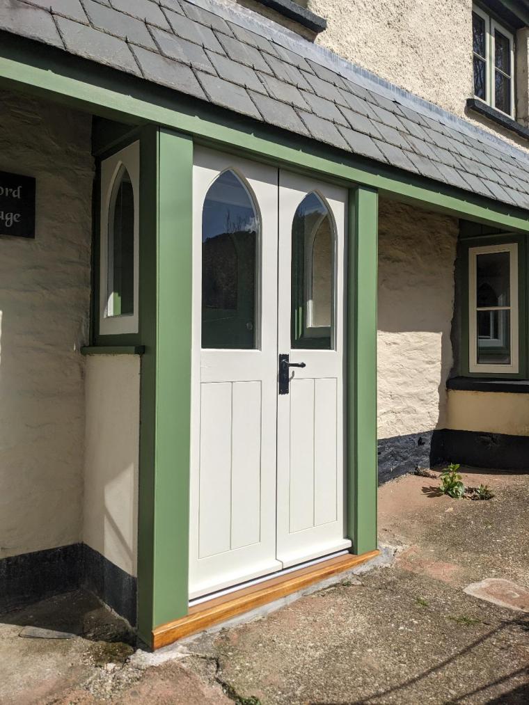 Repaired Timber Doors Devon