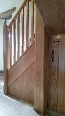 Oak Cupboard Under Stairs custom made