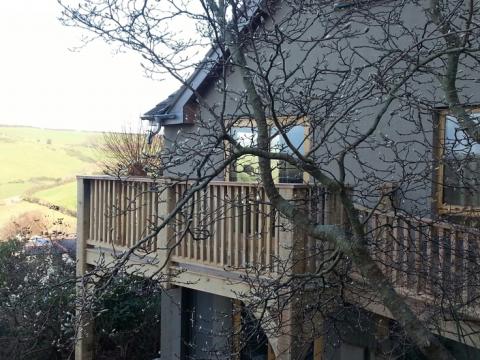 oak balcony