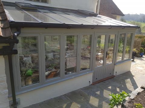 Painted Hardwood Conservatory Devon