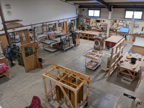 our joinery shop floor