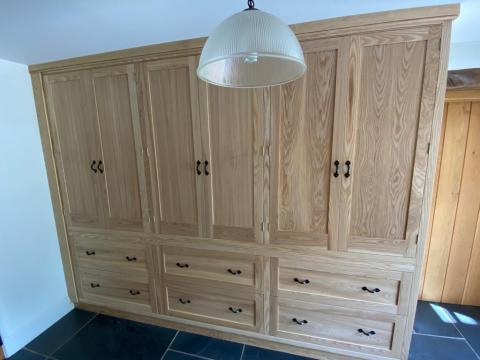 Ash Fitted Cupboard Shaker Style Furniture