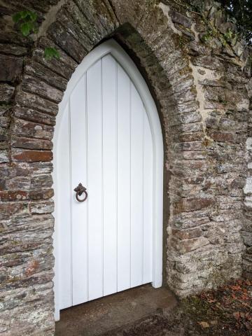 Hardwood Gothic Door